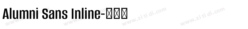 Alumni Sans Inline字体转换